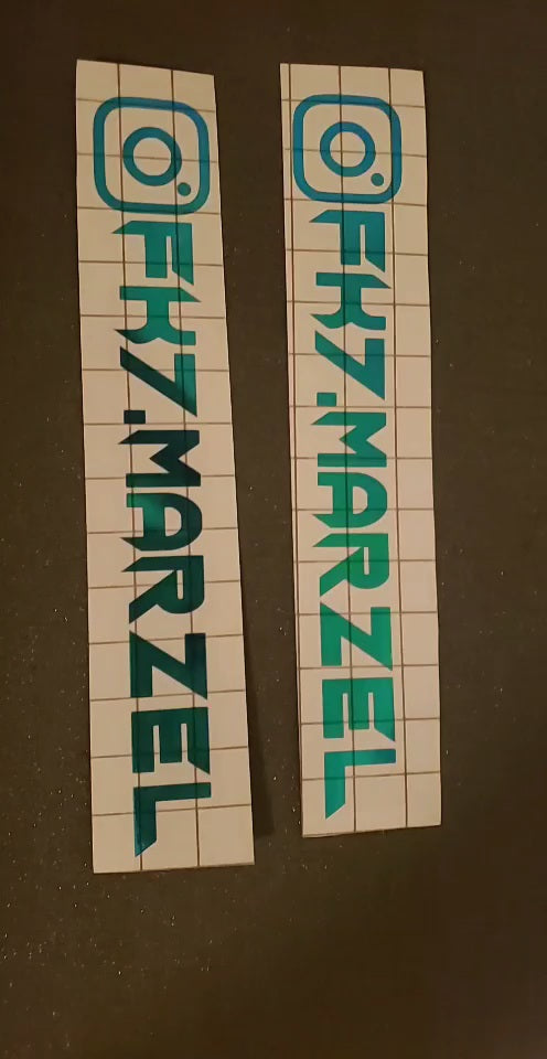 Custom IG name decal