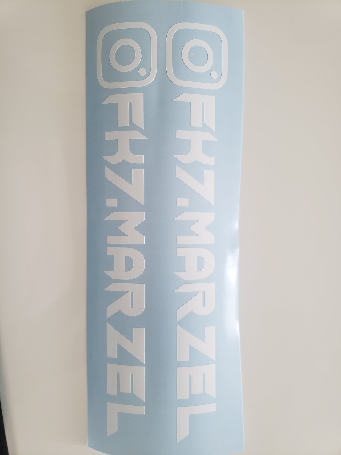Custom IG name decal