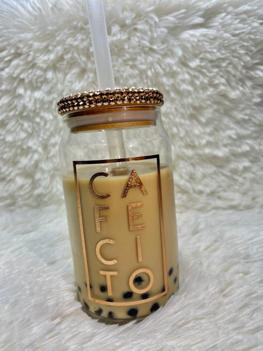 Coffee Boba Glass